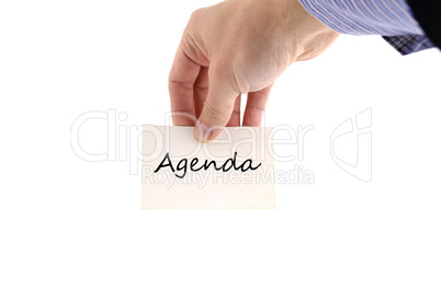 Agenda text concept