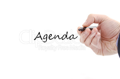 Agenda text concept