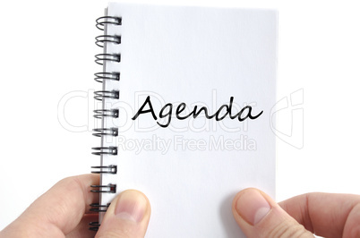 Agenda text concept
