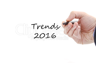 Trends 2016 text concept