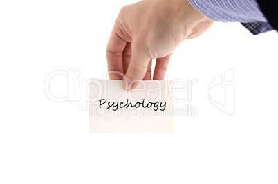 Psychology text concept