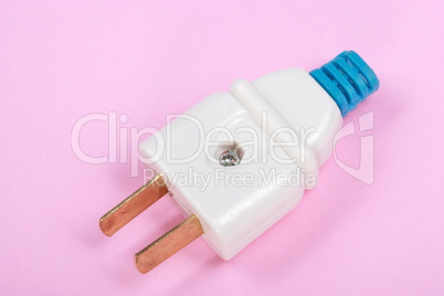 American Outlet Plug on pink background