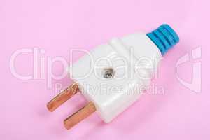 American Outlet Plug on pink background