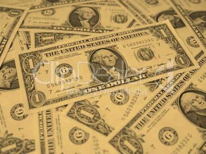 Dollar notes 1 Dollar - vintage