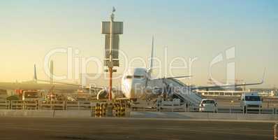 Plane in airport