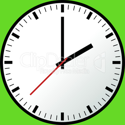 Clock icon, Vector illustration, flat design EPS10