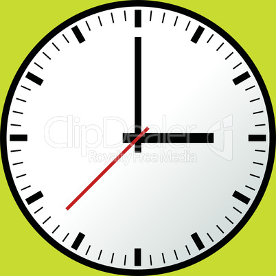 Clock icon, Vector illustration, flat design EPS10