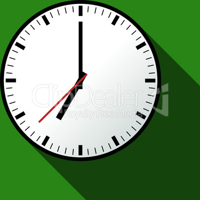 Clock icon, Vector illustration, flat design EPS10