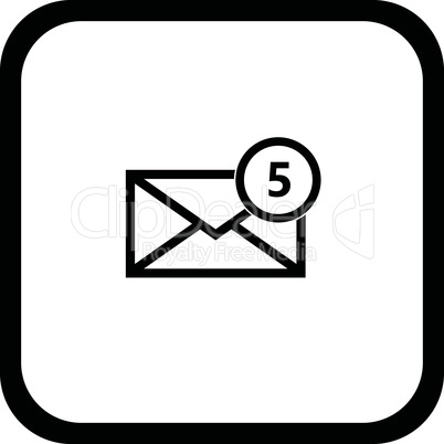 Email symbol letter icon - vector.