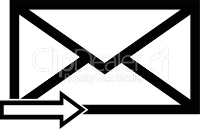 Email symbol letter icon - vector.