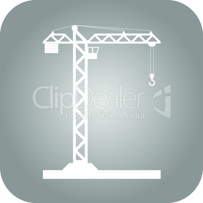 Building Tower crane icon - vector.