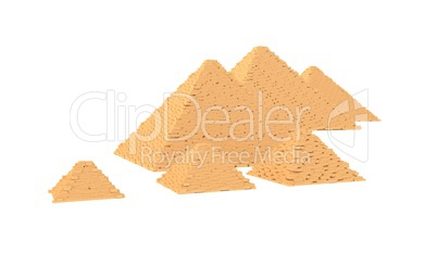 Egyptian pyramids illustration