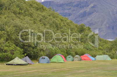 Zelte auf Island