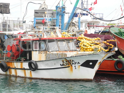Fischkutter bei Kusadasi, Türkei Fischkutter bei Kusadasi, Türkei