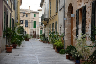 Gasse in Alcudia, Mallorca