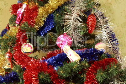 toys on green christmas fir toys on green christmas fir