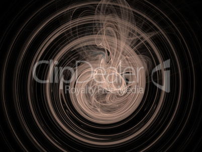 image of one Digital Fractal on Black Color