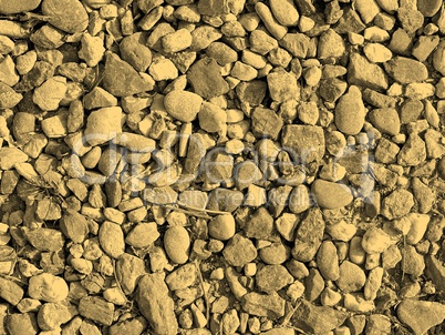 Gravel picture sepia