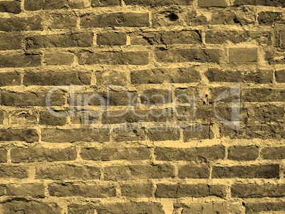 Brick wall sepia