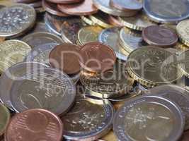 Many Euro coins