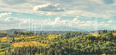 Fields in Tuscany