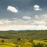 Fields in Tuscany