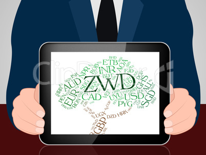 Zwd Currency Means Zimbabwe Dollars And Coinage