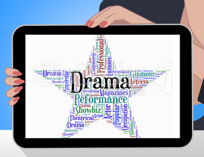 Drama Star Represents Stage Theaters And Melodramas