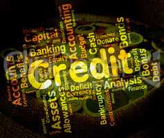 Credit Word Means Debit Card And Bankcard