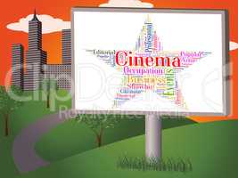 Cinema Star Indicates Hollywood Movies And Cinemas