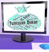 Tunisian Dinar Shows Worldwide Trading And Currencies