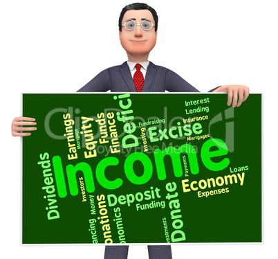 Income Word Means Text Salary And Revenues