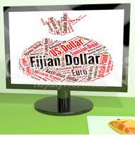Fijian Dollar Indicates Foreign Exchange And Broker