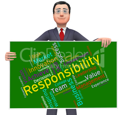 Responsibility Words Shows Management Obliged And Responsible