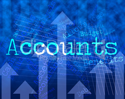 Accounts Words Indicates Balancing The Books And Accounting