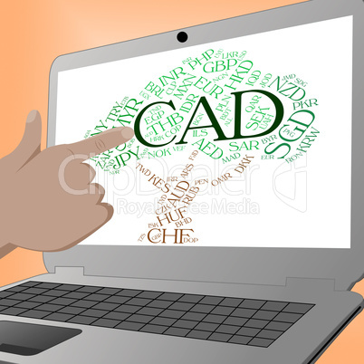 Cad Currency Indicates Forex Trading And Currencies