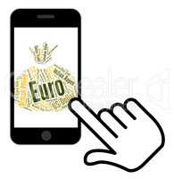 Euro Currency Represents Forex Trading And Banknote