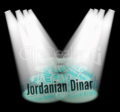 Jordanian Dinar Shows Worldwide Trading And Broker