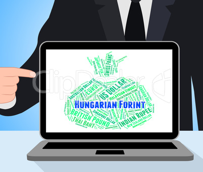 Hungarian Forint Shows Foreign Exchange And Currencies