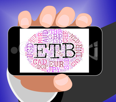 Etb Currency Indicates Exchange Rate And Coin