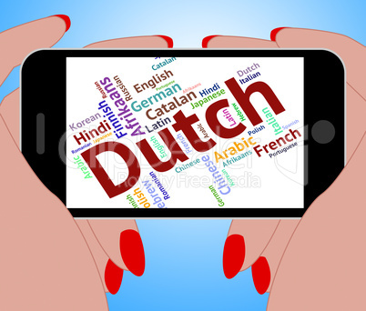 Dutch Language Represents The Netherlands And Foreign