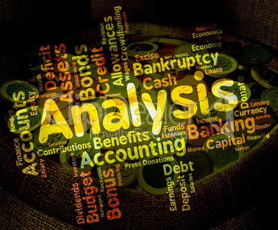 Analysis Word Shows Data Analytics And Analyse