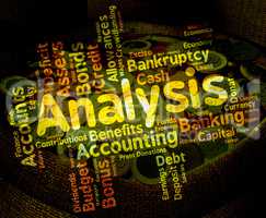 Analysis Word Shows Data Analytics And Analyse