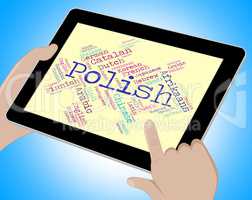 Polish Language Shows Vocabulary Word And Lingo