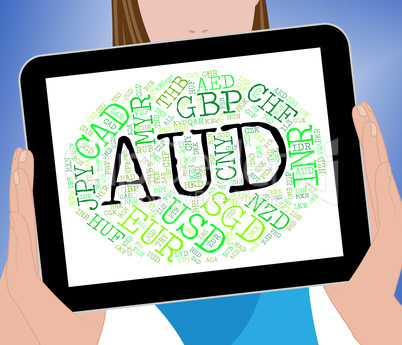 Aud Currency Means Worldwide Trading And Coinage