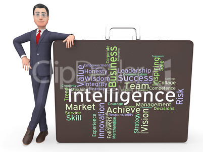 Intelligence Words Means Perception Clever And Intellect