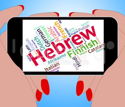 Hebrew Language Represents Word International And Text