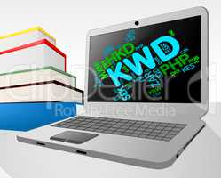 Kwd Currency Indicates Worldwide Trading And Foreign