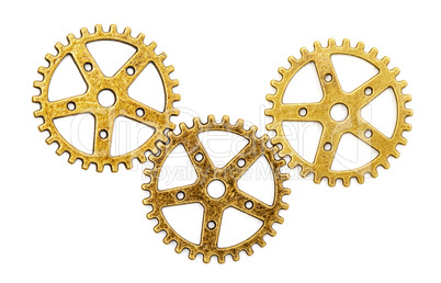 Vintage Mechanical Cogwheel Gears Wheels