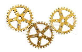 Vintage Mechanical Cogwheel Gears Wheels